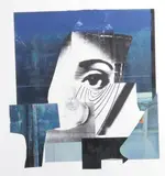 Alex de Boeck, Eye 1993-50, Mixed media collage