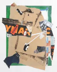 # 20 Soda by Alex de Boeck, Mixed media collage, sold Apr 2008