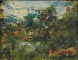 Robert D'Arista, Untitled, POTOMAC LANDSCAPE, oil on masonite