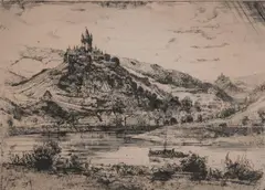 Josef Steib, Winnenburg Castle, Etching