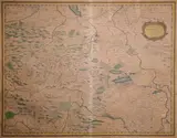 Jean de Petit, Comitatus Mandsfeldiae, Engraving with hand-coloring. 16 in. x 20 1/4 in., the plate