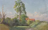 Alfred Richard Blundell, The Black Poplar, Oil on panel