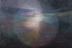Angel Hurtado, Center of the Universe, Oil on canvas