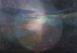 Angel Hurtado, Center of the Universe, Oil on canvas