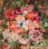 Joseph Walters Hawkins, Poppies, Oil on canvas