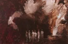 Pascal Cucaro, Gathering, Oil on canvas
