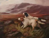 Robert Cleminson, Two Pointers, Oil on canvas