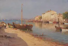 Charles Malfroy, Étang de Berre, Oil on canvas
