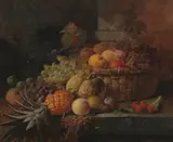 James Poulton, Still Life of Fruit, Oil on canvas