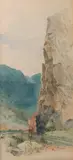Oscar E. Berninghaus, Entrance to Royal Gorge, Watercolor