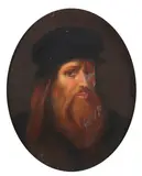 Leonardo da Vinci, Self-Portrait, SELF-PORTRAIT, oil on board
