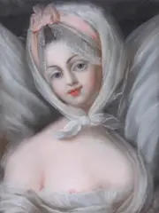 Young Woman En Deshabilleé by Jean-Baptiste Greuze, YOUNG WOMAN EN DESHABILLEÉ, pastel on paper., sold Jun 2008
