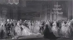 Jerry Barrett, A Reception at St, Engraving