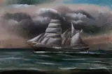 Scottish School, Two-Masted Schooner, TWO-MASTED SCHOONER, oil on canvas