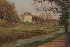 Lucien Barbut, Chateau de Marson, Oil on canvas