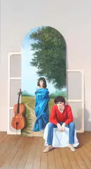 Emilio Mattioli, Studio Per Ispirizione, Oil on board