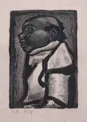 Reincarnation de Père Ubu by Georges Rouault, Aquatint etching, sold Jun 2008