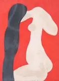 Barbara Kwasniewska, Femme À la Toilette, Color etching