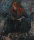 Ben Sund, The Witch, Oil on canvas