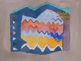 Katherine Porter, LANDSCAPE WITH MOUNTAIN and LANDSCAPE WITH RIVER: TWO WORKS, doublesided, the second signed, Watercolor on paper