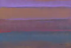 Willem de Looper, Abstract in Purple, Acrylic on paper