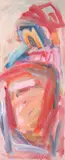 Dina Werfel, Abstract in Red, Oil on canvas