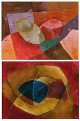 John Robert Dunkle, ABSTRACT SHAPES: TWO WORKS, one initialed and dated 80 lower right, Oil on canvas board
