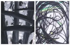 Emlen Etting, Green Circles, GREEN CIRCLES, mixed media