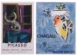 AFFICHES ORIGINALES DE MAITRES DE PARIS, 1959 and CINQUANTE CHEFS-D'OEUVRE, 1959: TWO WORKS, first by Pablo Picasso, Color lithograph poster Together with:, sold Jun 2008