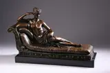 Antonio Canova, Pauline Borghese As Venus Triumphant, The bronze is in overall excellent condition - the patination is rich, the casting is crisp and there are no repairs