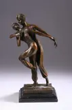 Dancing Couple by Demetre Chiparus, Bronze, on a black stone base, sold Jun 2008