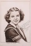 Margaret Jane Thornton, Judy Garland, Sepia watercolor portrait