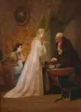 Florent Willems, Selecting the Jewelry, Oil on panel