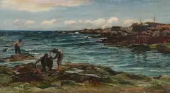 Colin Hunter, Crab Fishers, Oil on canvas