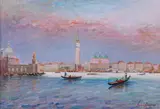Luciano Rampaso, Le Grand Canal, Oil on canvas