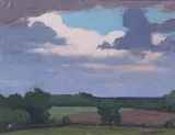 Paul Turner Sargeant, A Break in the Clouds, A BREAK IN THE CLOUDS, oil on canvas mounted on board.