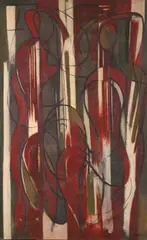 Jean Xceron, Peinture, Oil on canvas