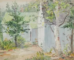 Anna Morse, HOME AND HARBOR SCENES: THREE WORKS, two signed lower right, Watercolor