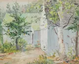 Anna Morse, HOME AND HARBOR SCENES: THREE WORKS, two signed lower right, Watercolor