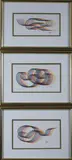 Yaacov Agam, RAINBOW COLOR FORMS:THREE WORKS, each signed lower right, and numbered lower left, Color lithograph