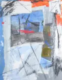 Alex de Boeck, Abstract # 57, Mixed media collage - ***