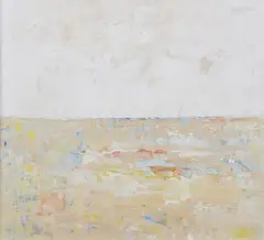 Alex de Boeck, Untitled, BEIGE SKY, oil on panel