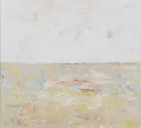 Alex de Boeck, Untitled, BEIGE SKY, oil on panel