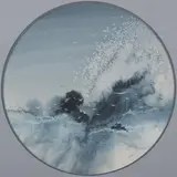 Hessler, Sea Spray, Watercolor and gouache - Circle: 18 in