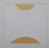 Arthur Mazmurian, Sunset with Moon, Serigraph with embossing