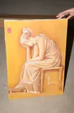Seated Woman by American School, SEATED WOMAN, oil on canvas, sold Jul 2008