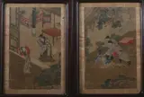 Tang Yin, Court Scene; Rubery, Two ink and color on silk