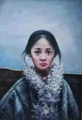 Ai Xuan, Young Girl, Oil on canvas