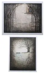 Akemi Inagaki, The Waterside (A), Original woodblock print, signed