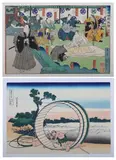 Yoshitaki, Untitled, Together with a woodblock print from the Japanese school